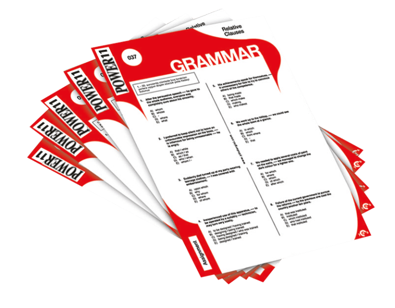 Grammar Worksheets – Power Grade 11