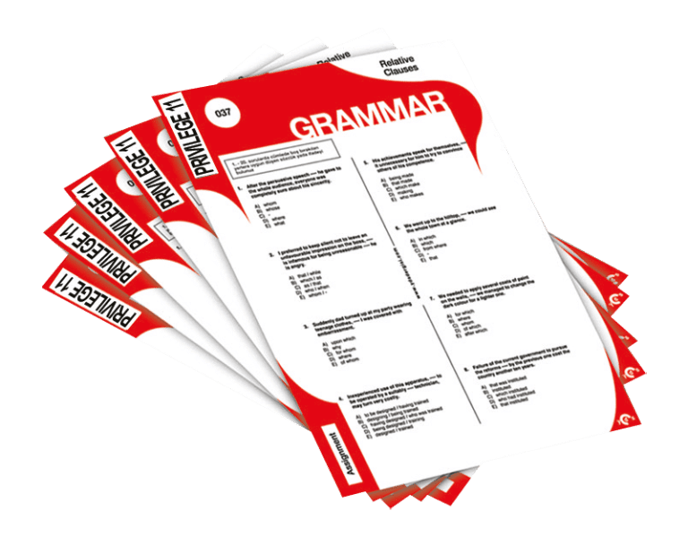 Grammar Worksheets – Privilege Grade 11