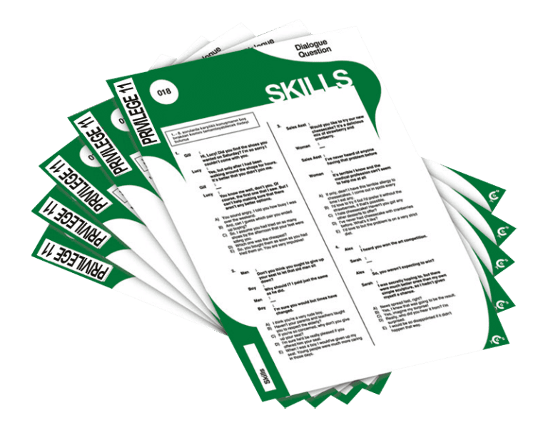 Skills Worksheets – Privilege Grade 11