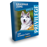 Grammar Zone - Privilege Grade 12