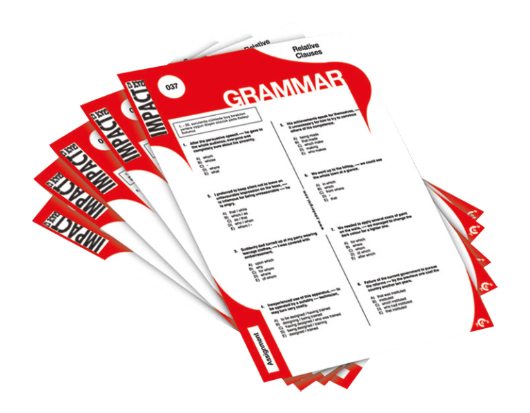 Grammar Worksheets – Impact Grade 11