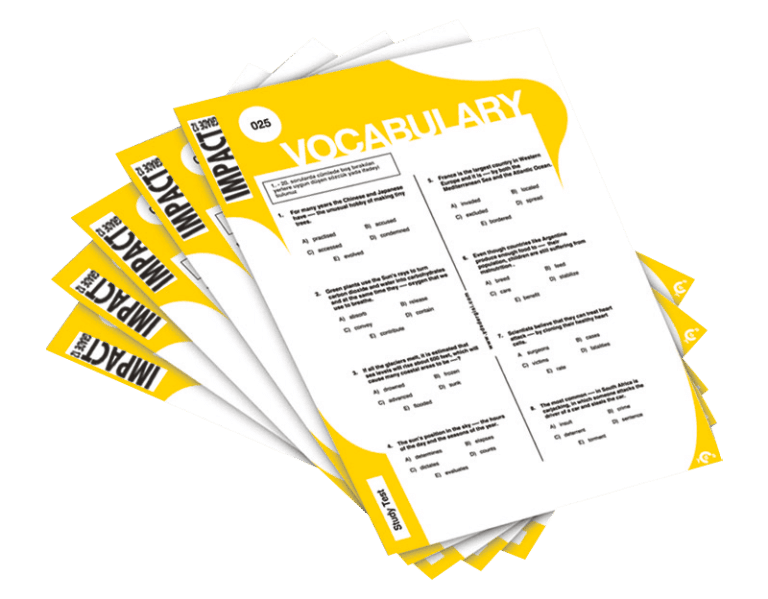 Vocabulary Worksheets – Impact Grade 11