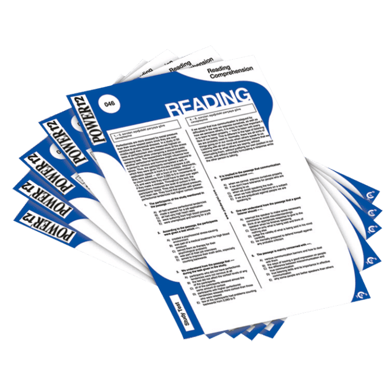 Reading Worksheets – Power Grade 12